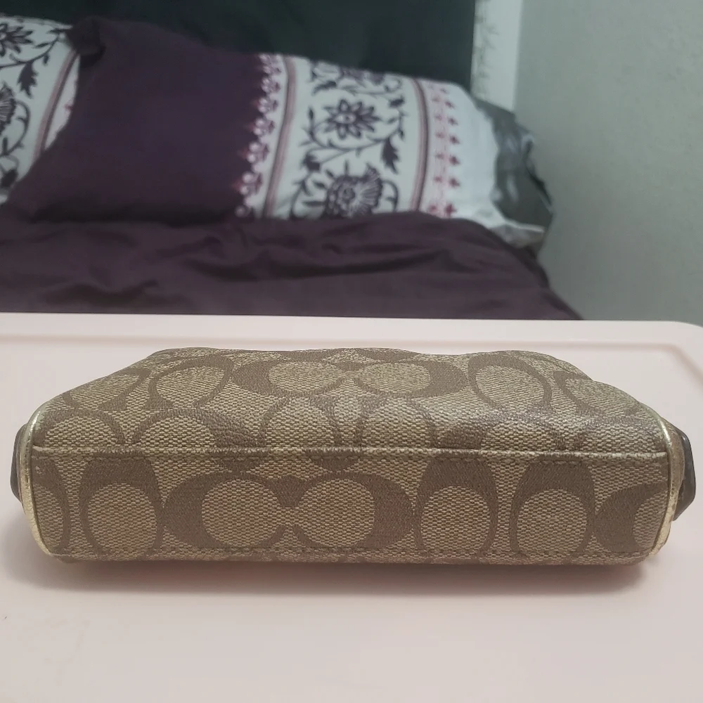 Coach Red Leather Cosmetic Toiletry Case
